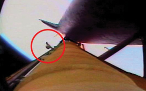 Ecliptic RocketCam Captures Shuttle Discovery Shedding Foam from its External Tank